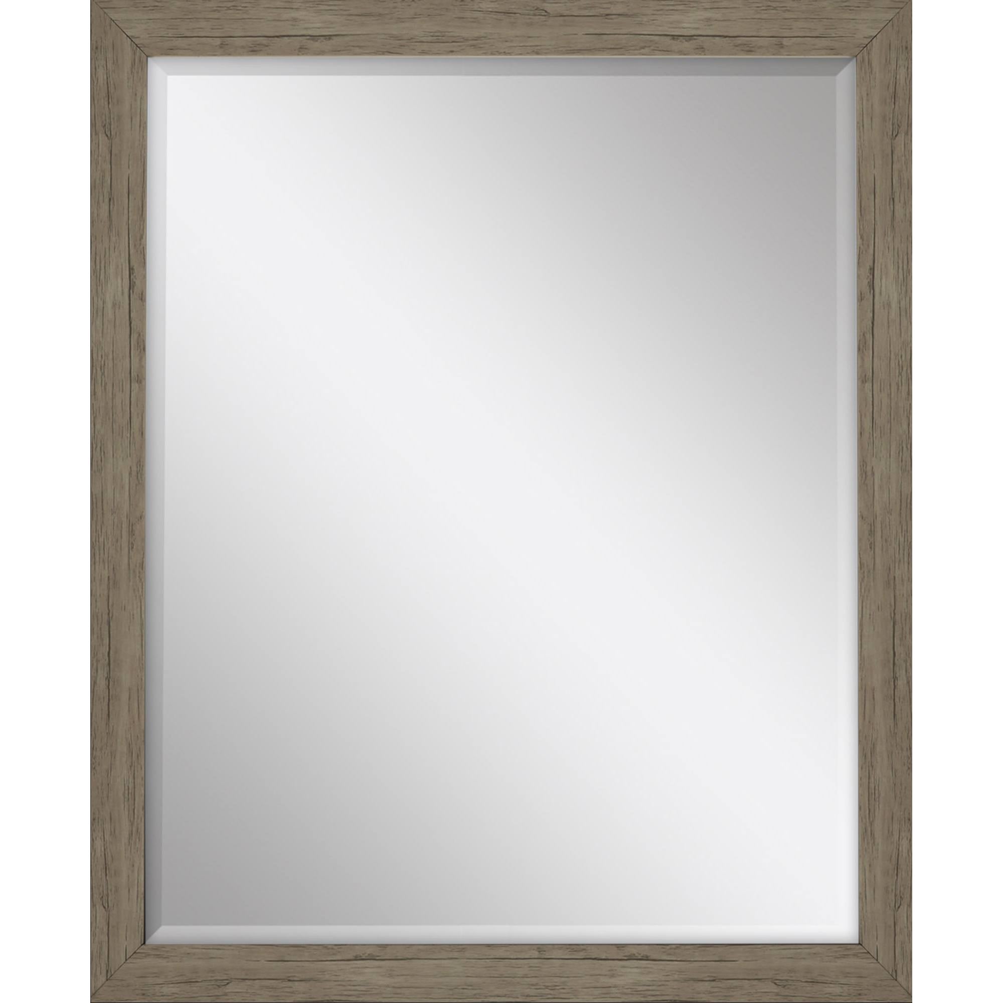 43" Light Brown Accent Mirror