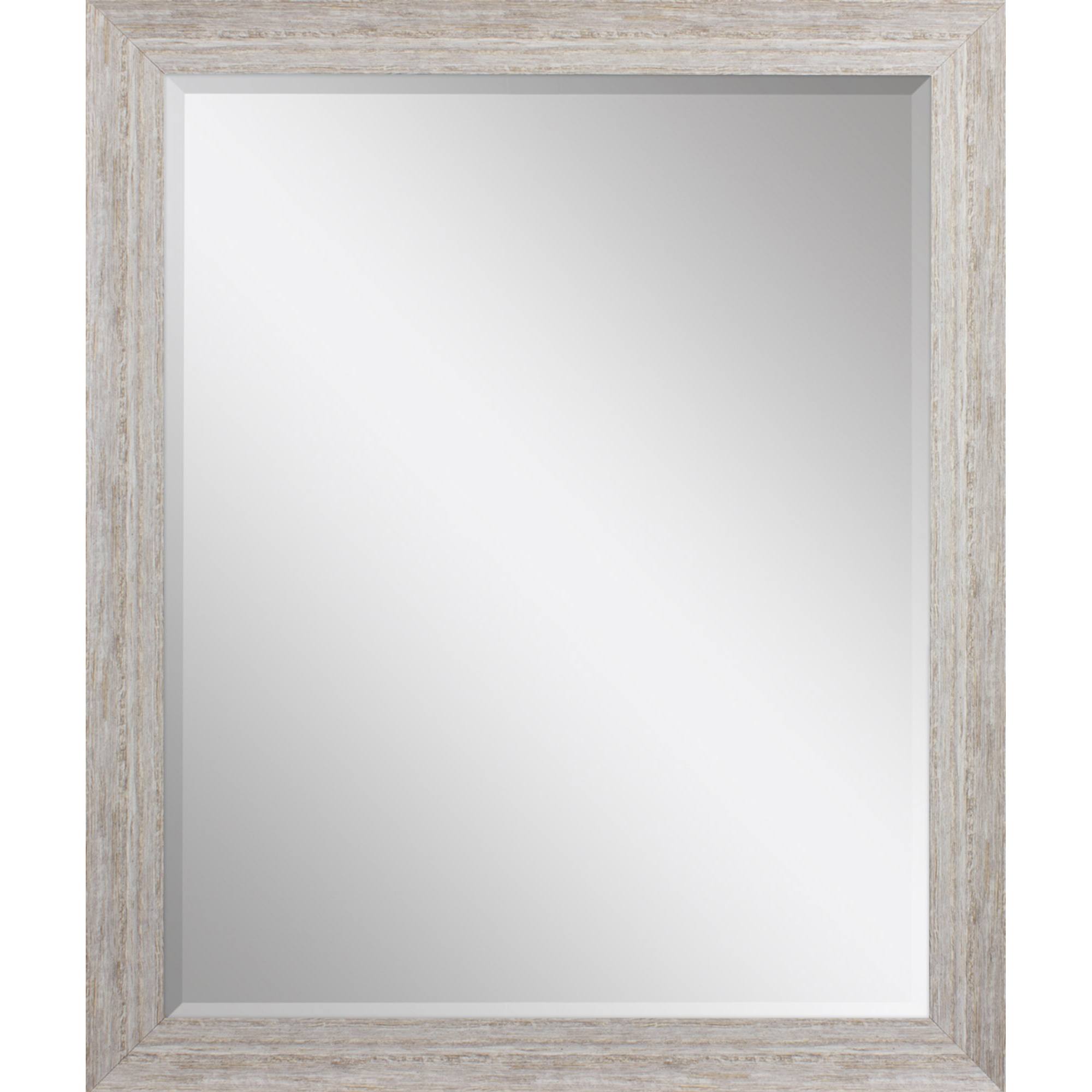 34" White Accent Mirror