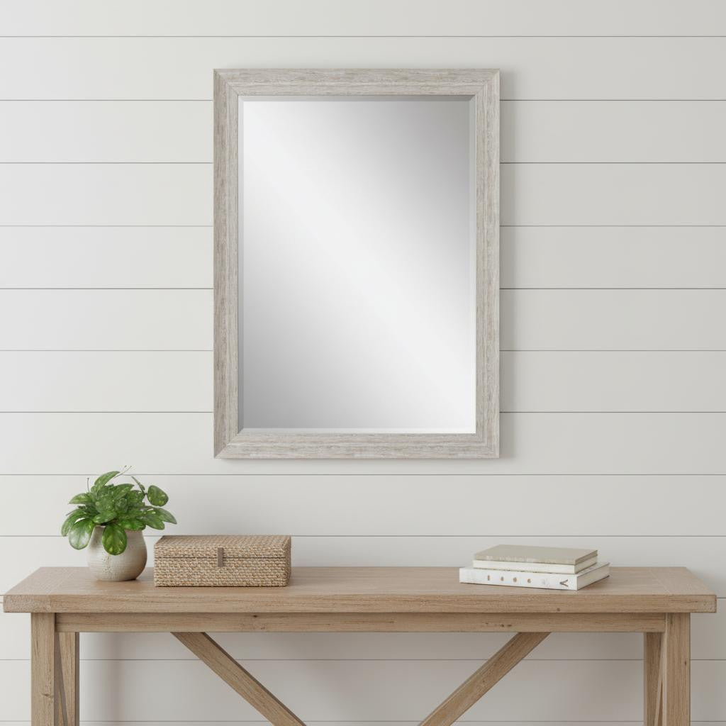 40" White Accent Mirror