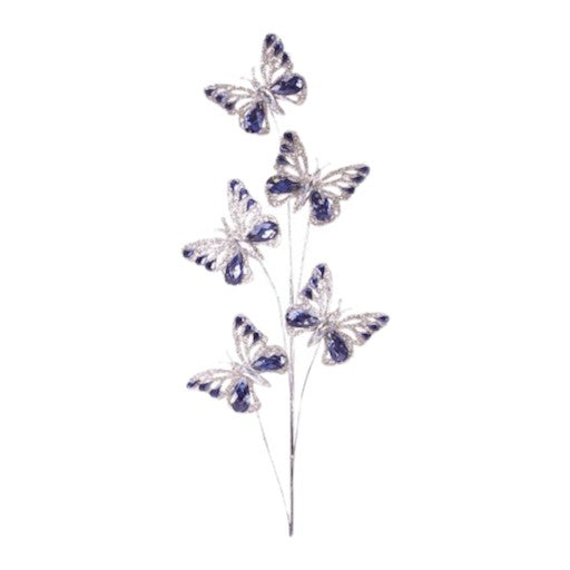 Set of Two 7" Blue Artificial