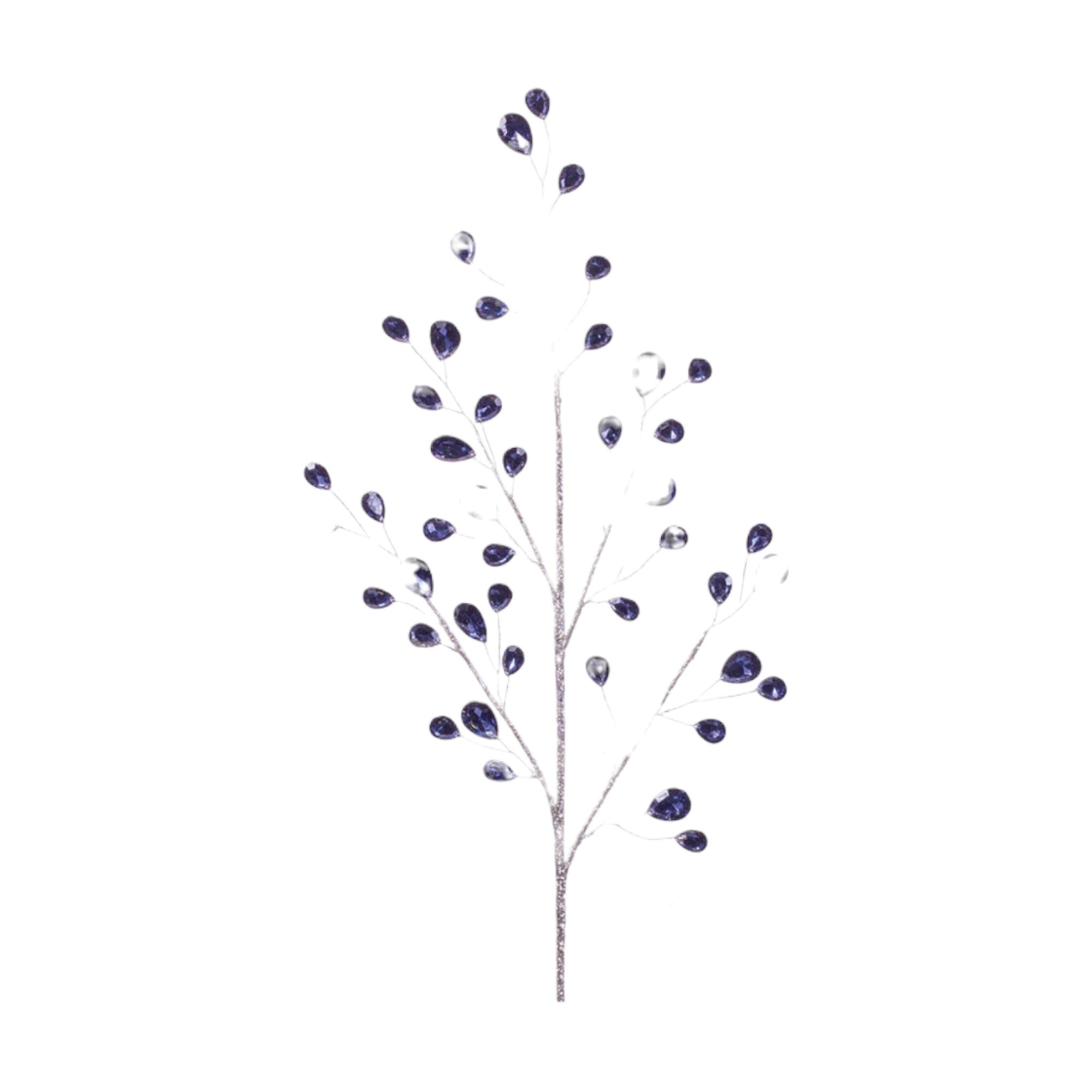 Set of Six 9" Blue Artificial