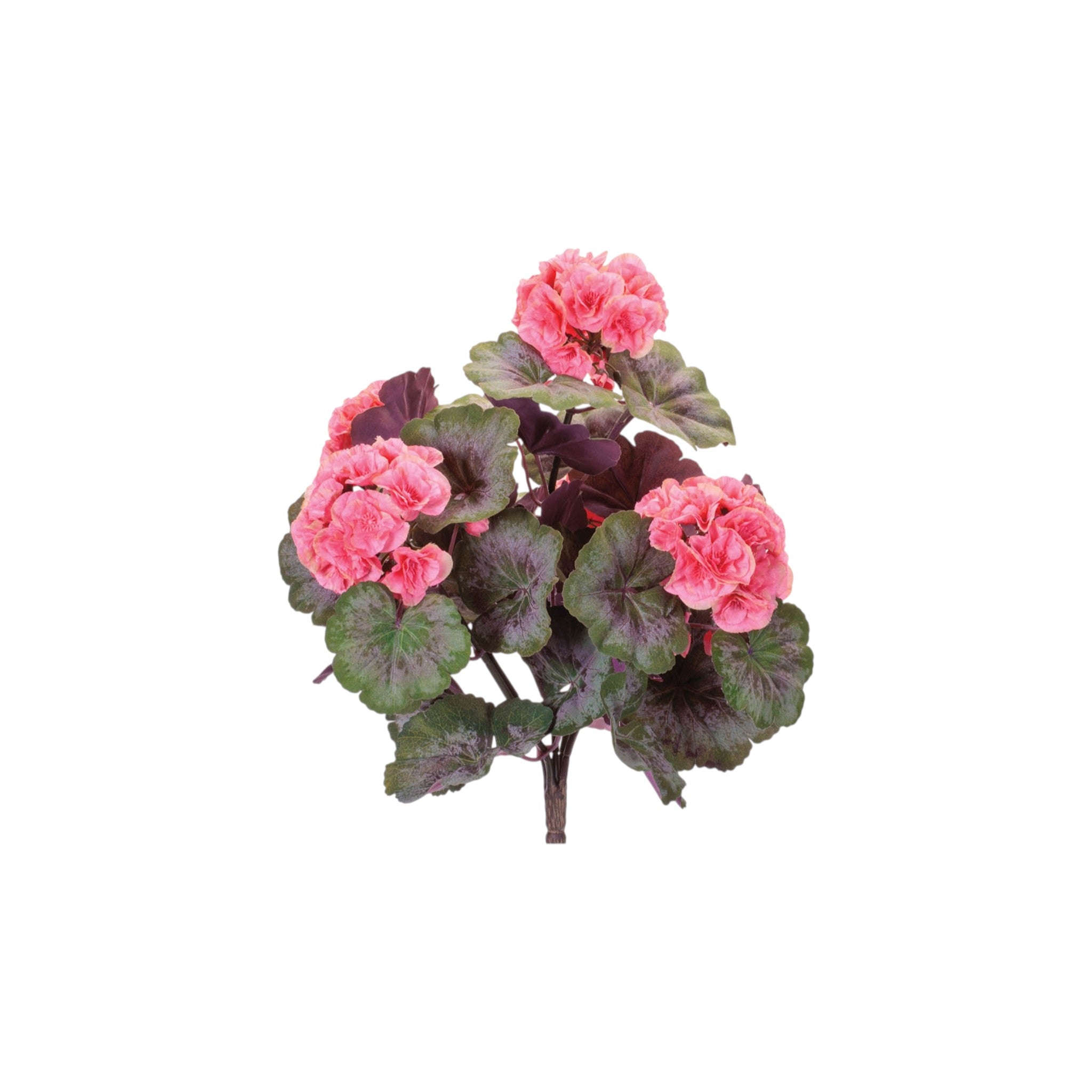 Set of Two 19" Pink And Green Artificial Flowering