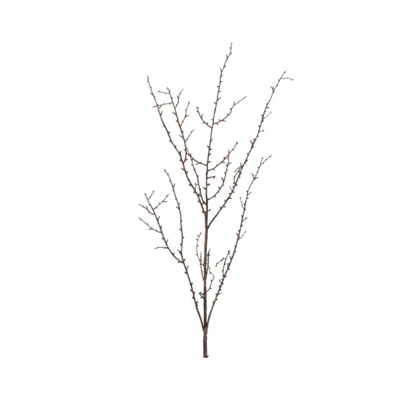 Set of Six 9" Brown And Gray Artificial Birch