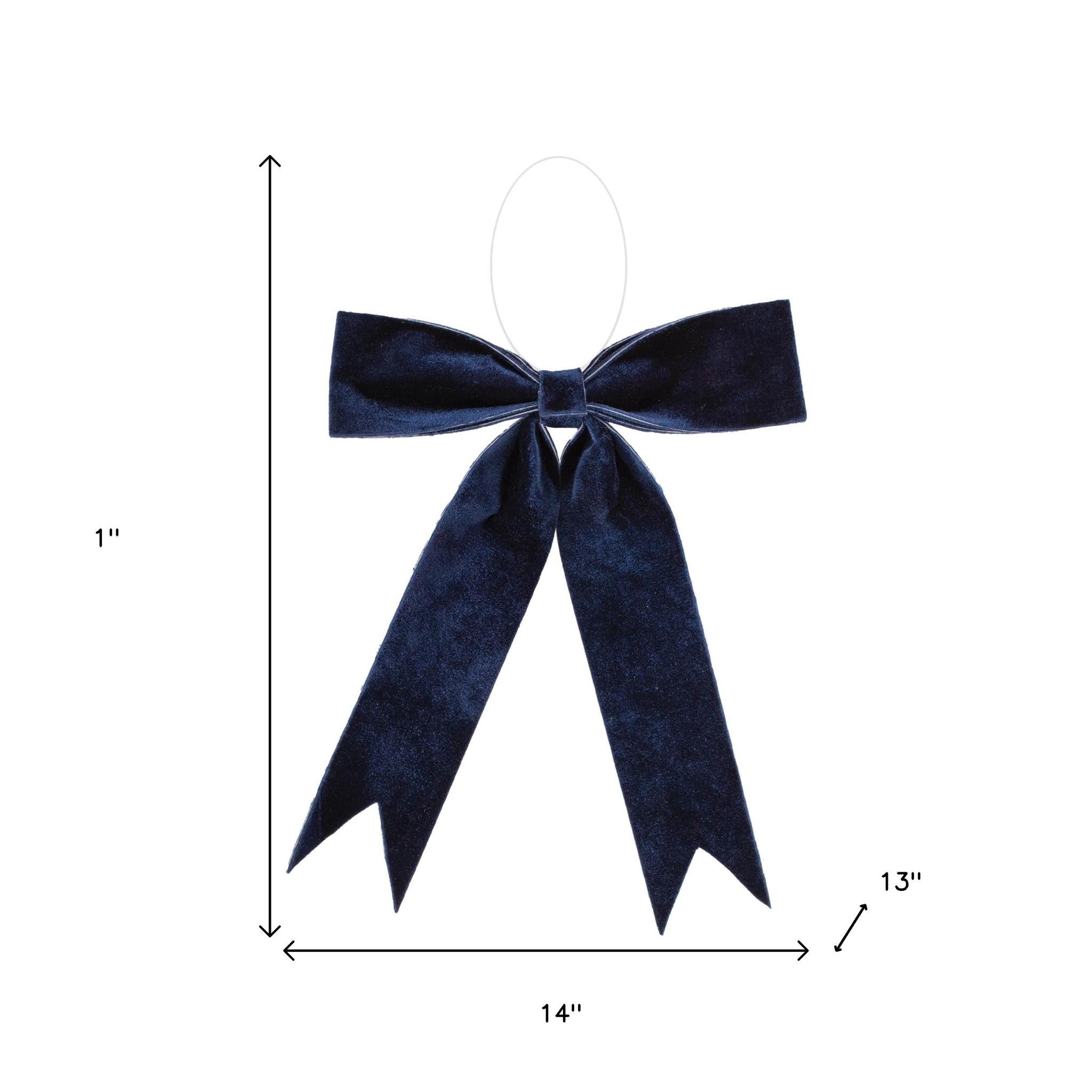 Set of Two Blue Shatterproof Bows