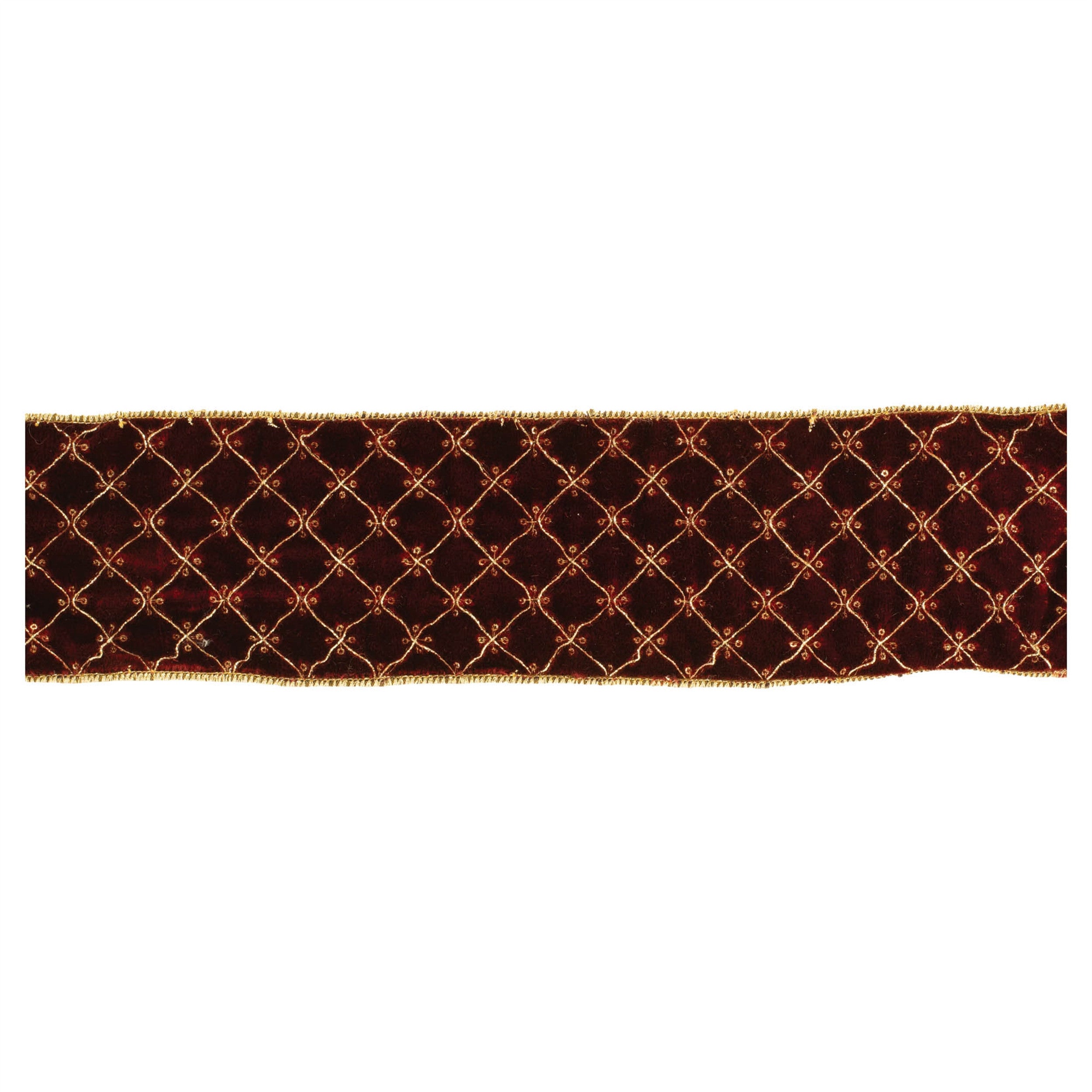 Set of Two Red And Gold Shatterproof Ribbons