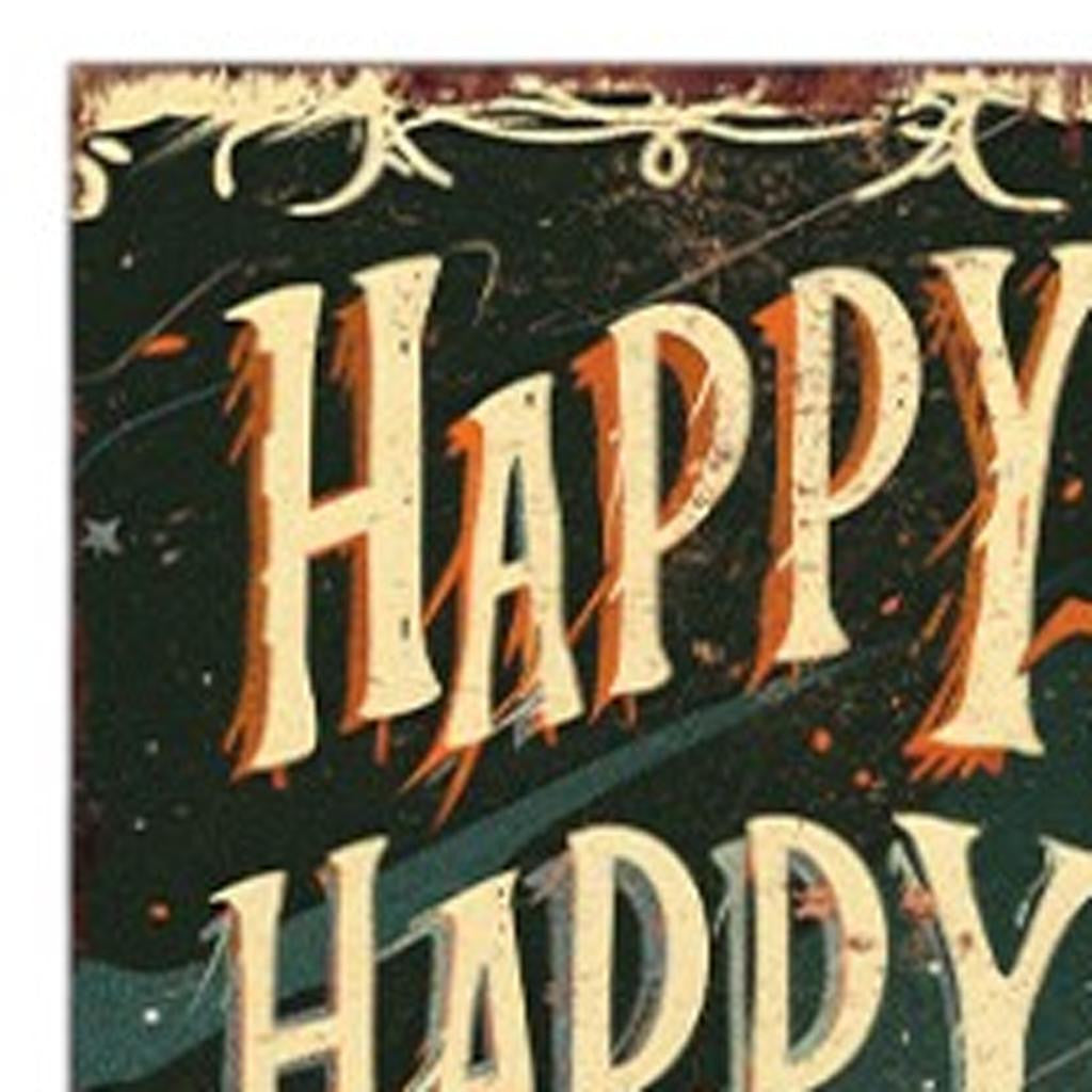 10" Black Orange Cream And Brown Solid Wood Happy Halloween Halloween Pumpkin Porch Sign