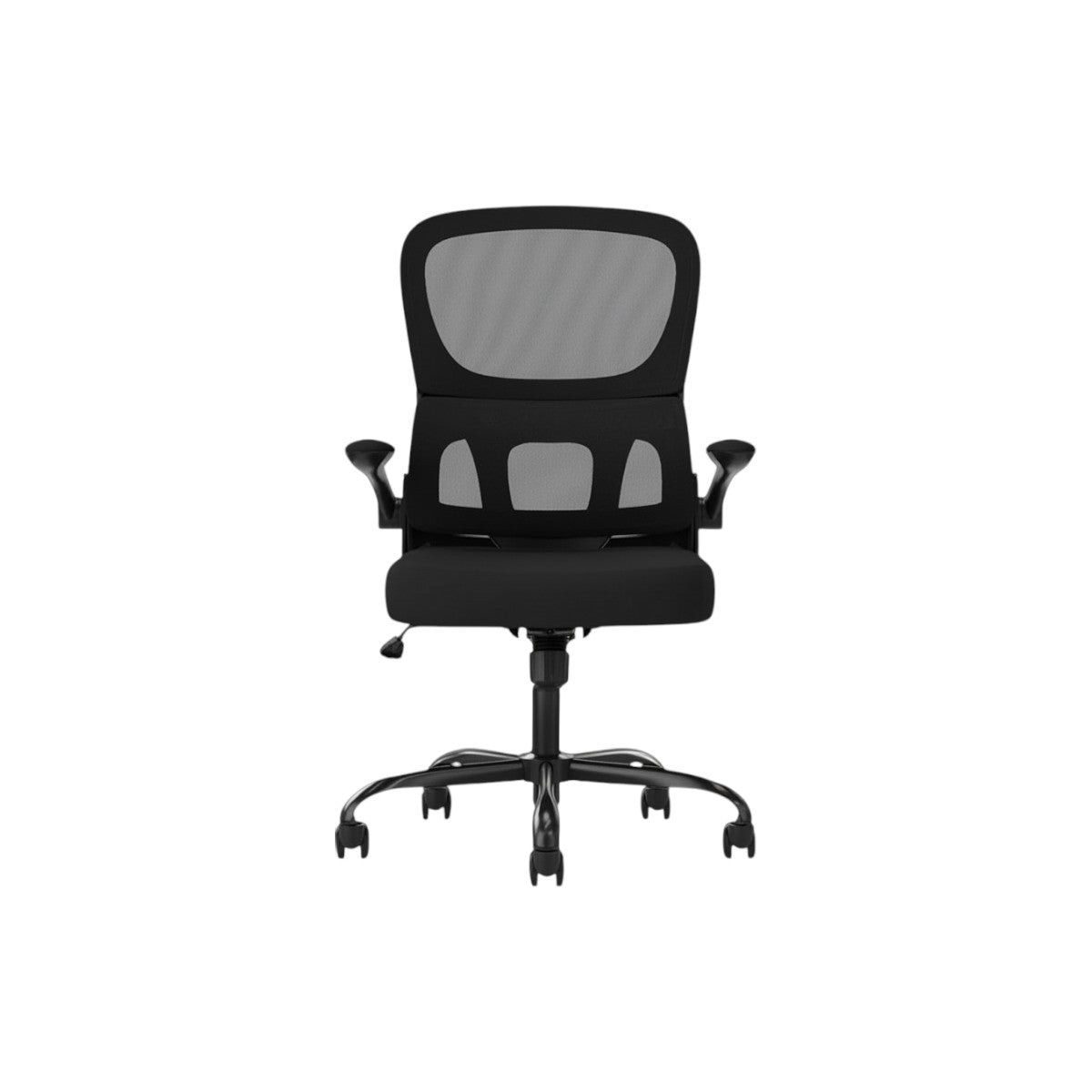 Black Adjustable Height Swivel Rolling Office Chair