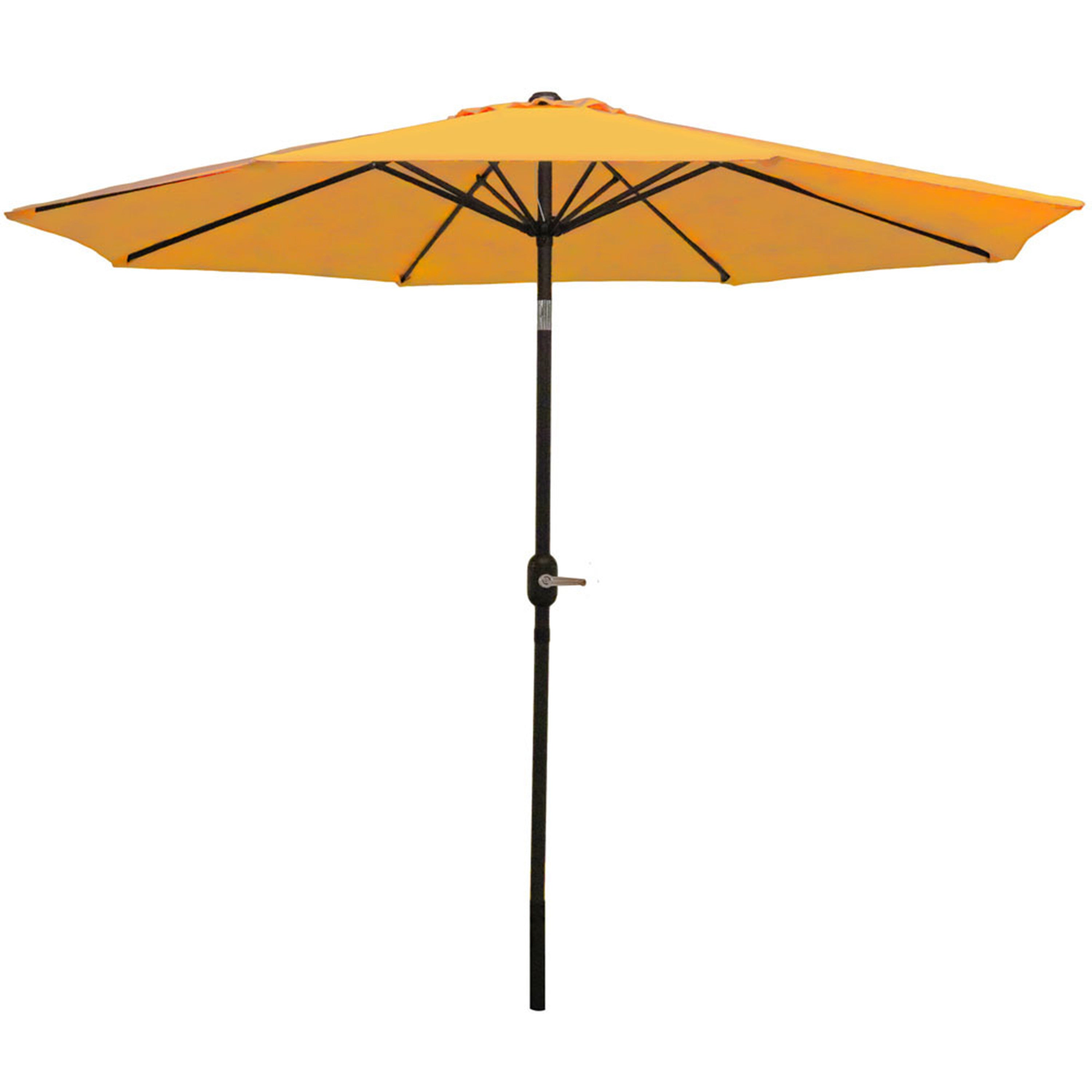 96" Gold Polyester Octagonal Tilt Market Patio Umbrella