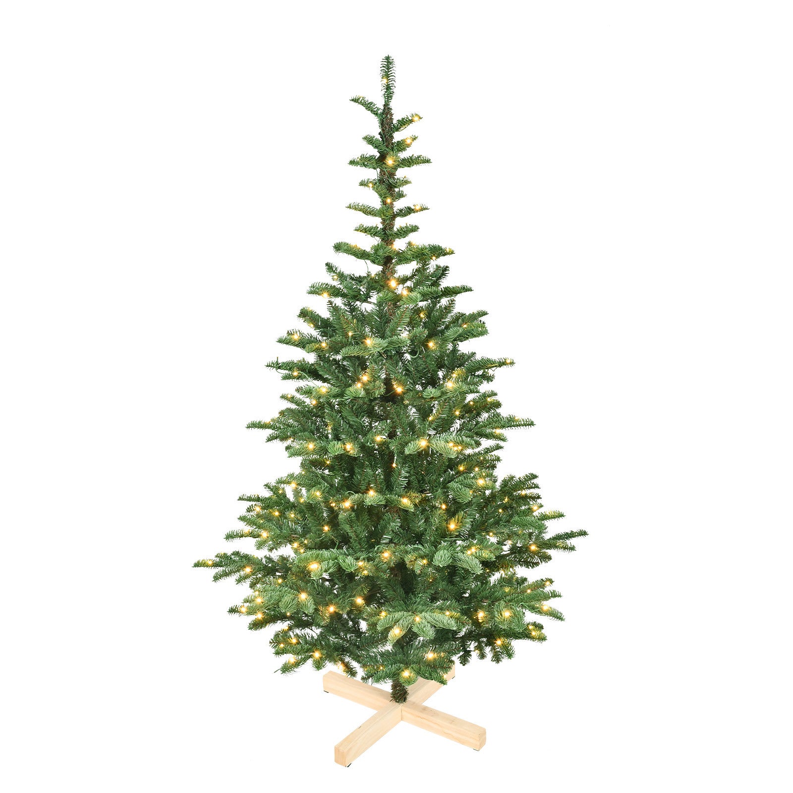 6' Pre Lit Sparse Fir Christmas Tree