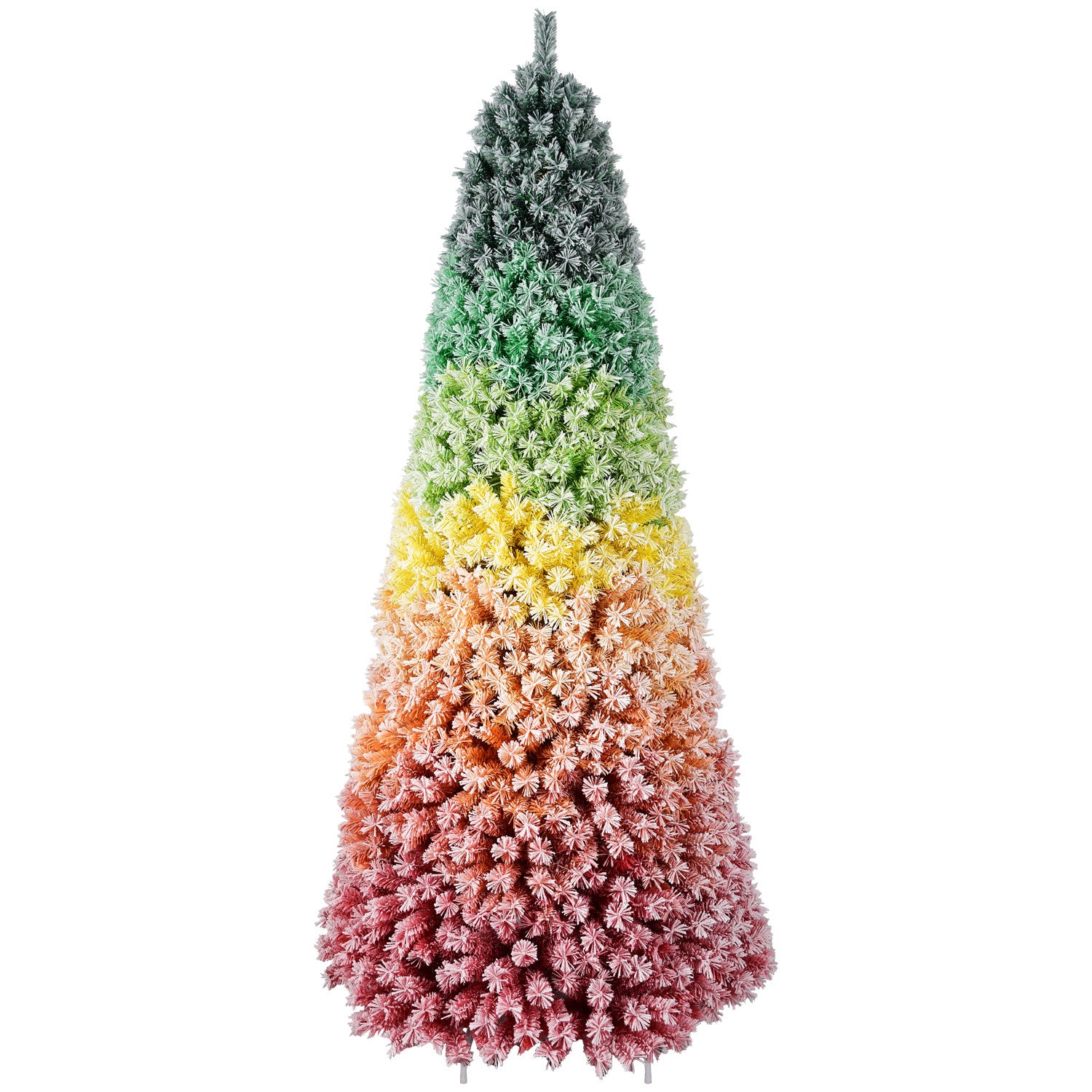 7.5' Frosted Rainbow Full Fir Christmas Tree