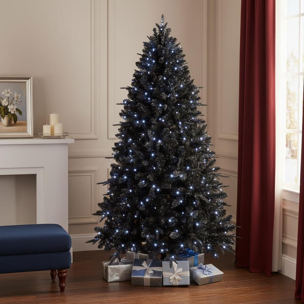 6' Pre Lit Full Spruce Christmas Tree