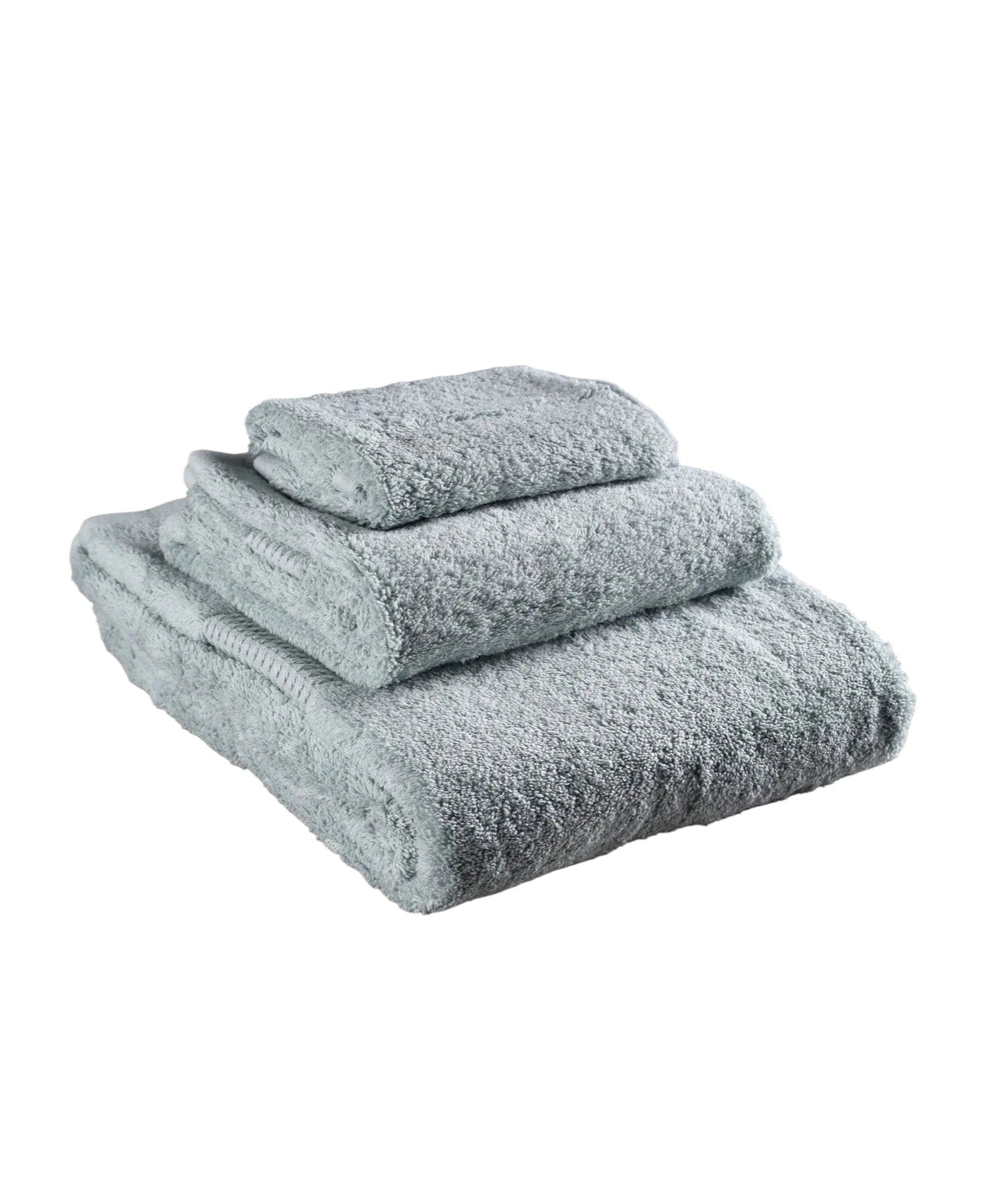 Set of Three Sea Green Cotton Quick Dry Terry Cloth Towels