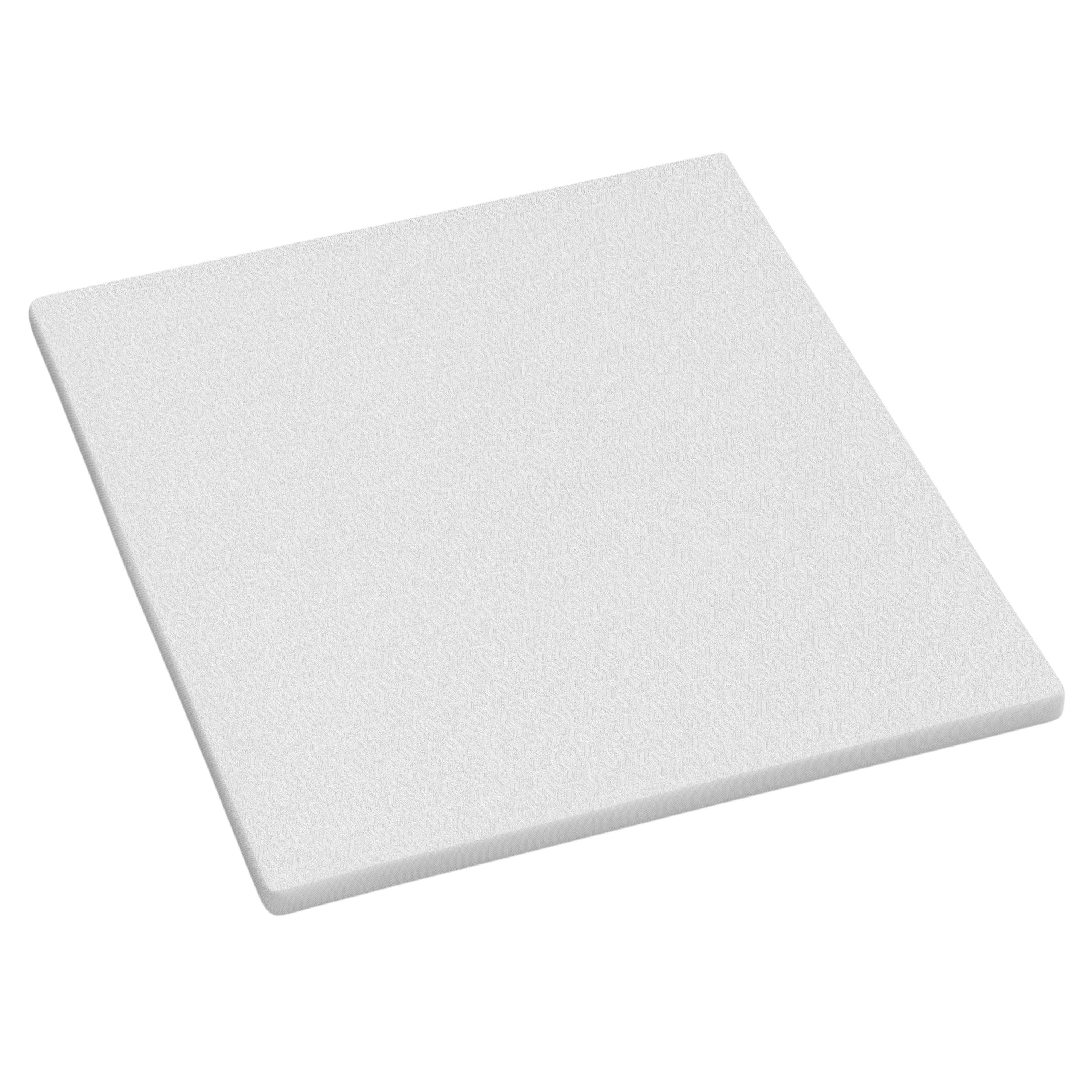 2" White Gel Memory Foam Extra-long Twin Mattress Topper