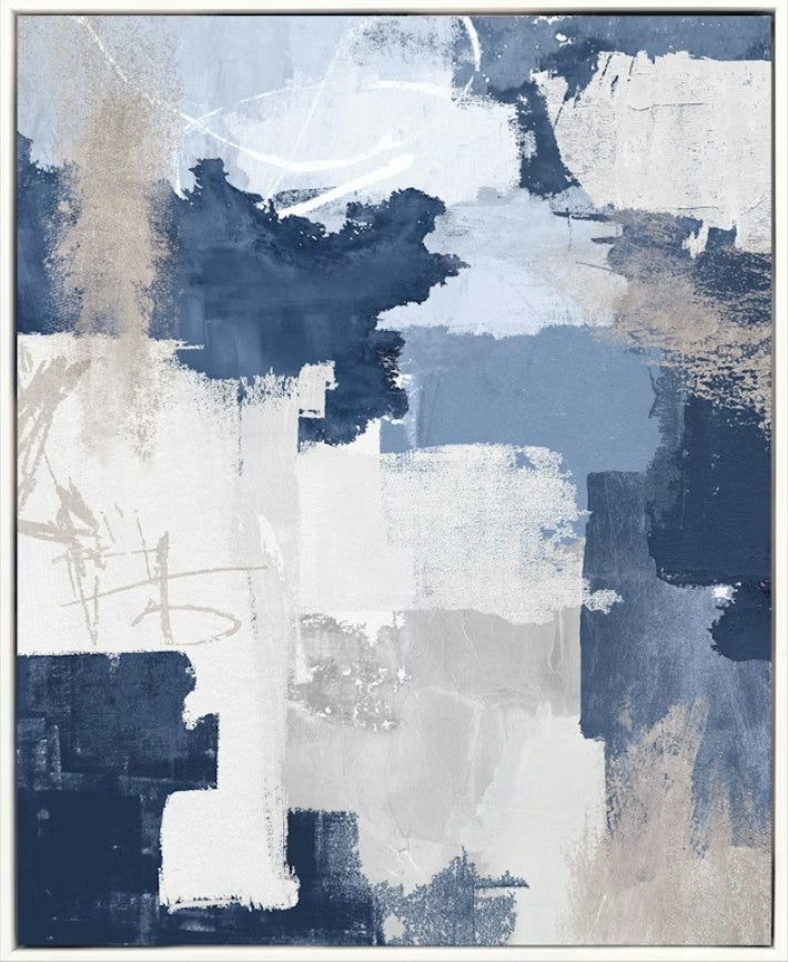 Peaceful Moment II White Floater Frame Wall Art