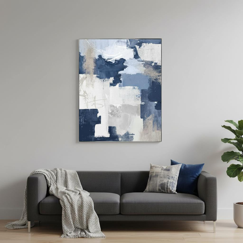 Peaceful Moment II White Floater Frame Wall Art