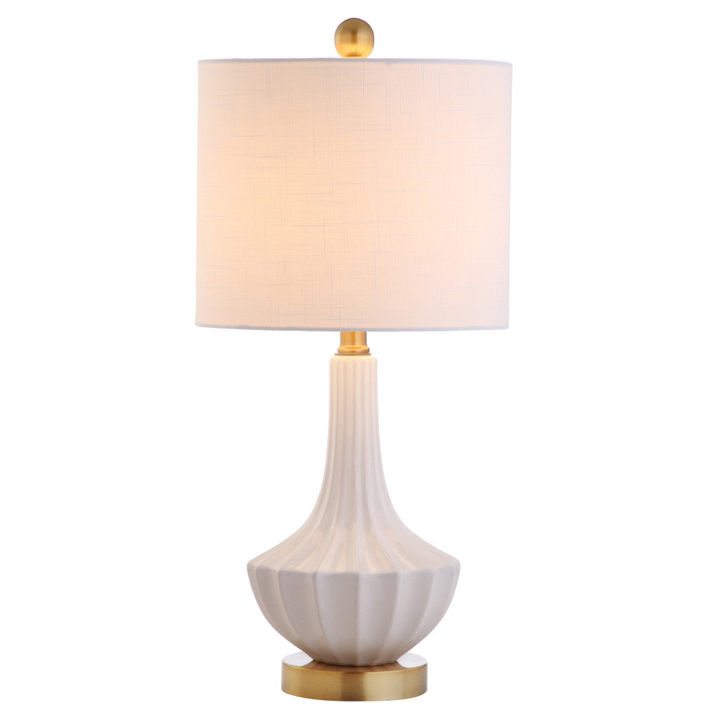 22" Gold Novelty Desk Lamp LED With Globe Shade