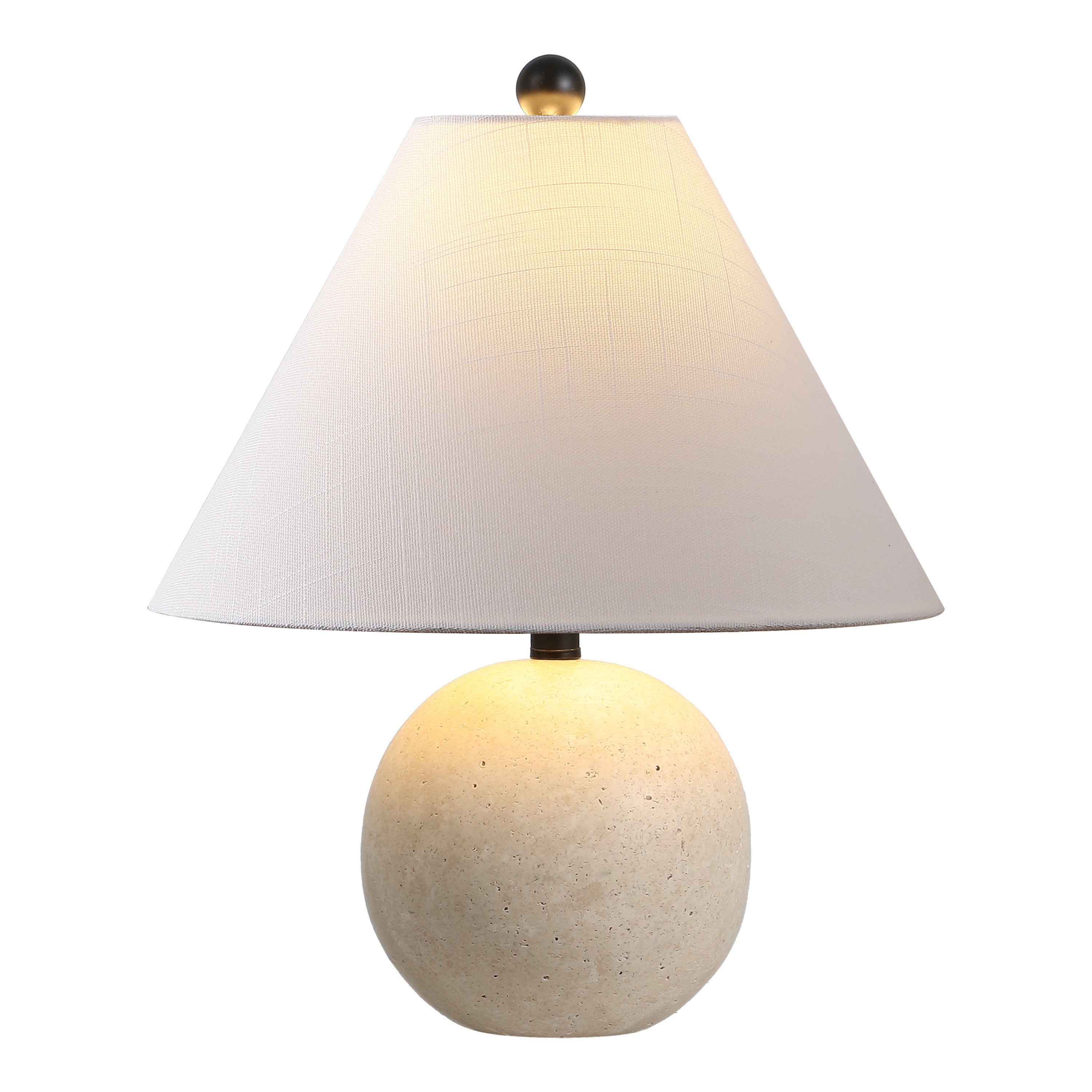 16" Beige Novelty Table Lamp LED With Empire Shade