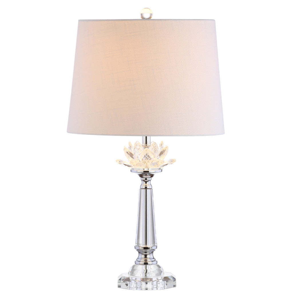 25" Clear Novelty Table Lamp LED With Drum Shade