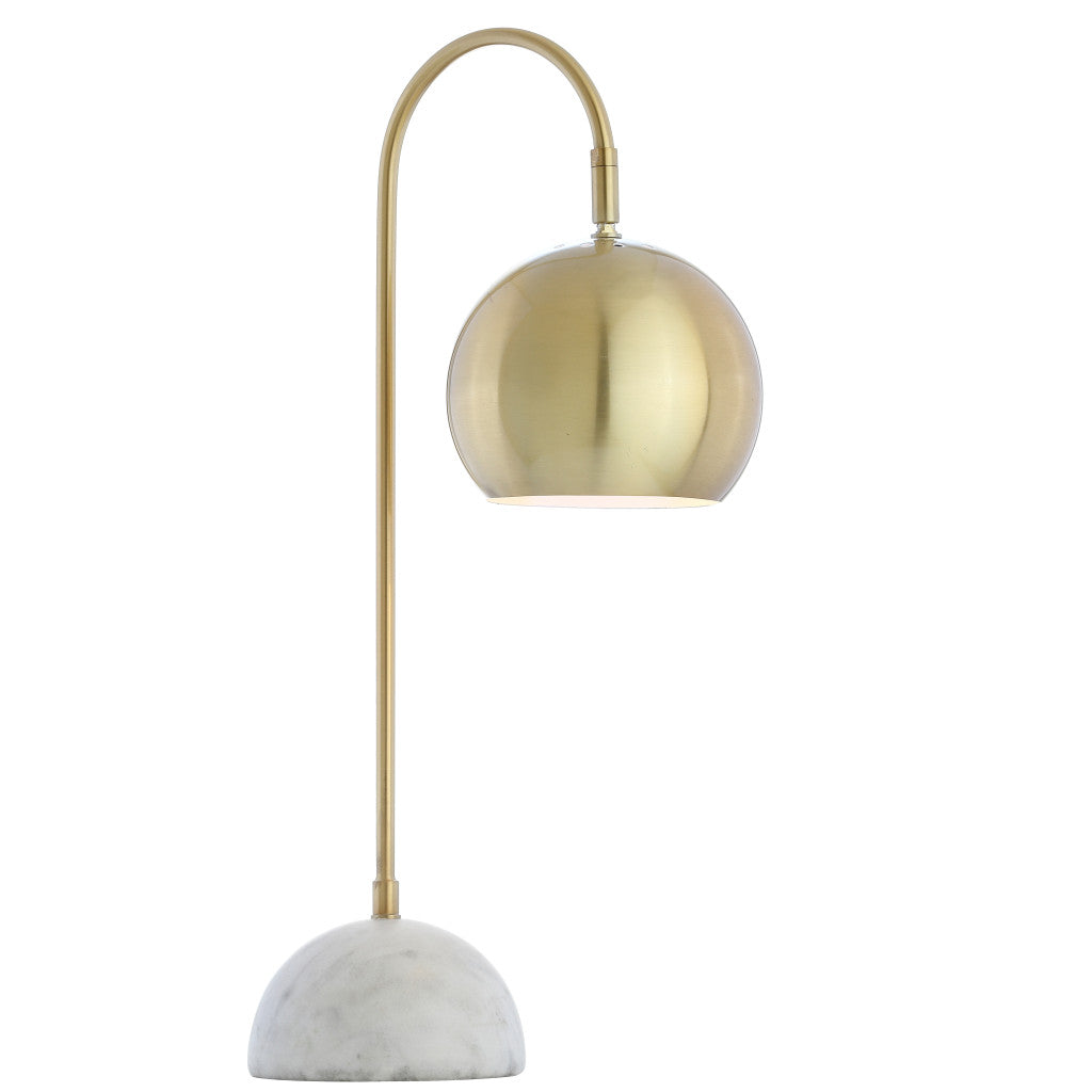 24" White Novelty Table Lamp LED With Globe Shade
