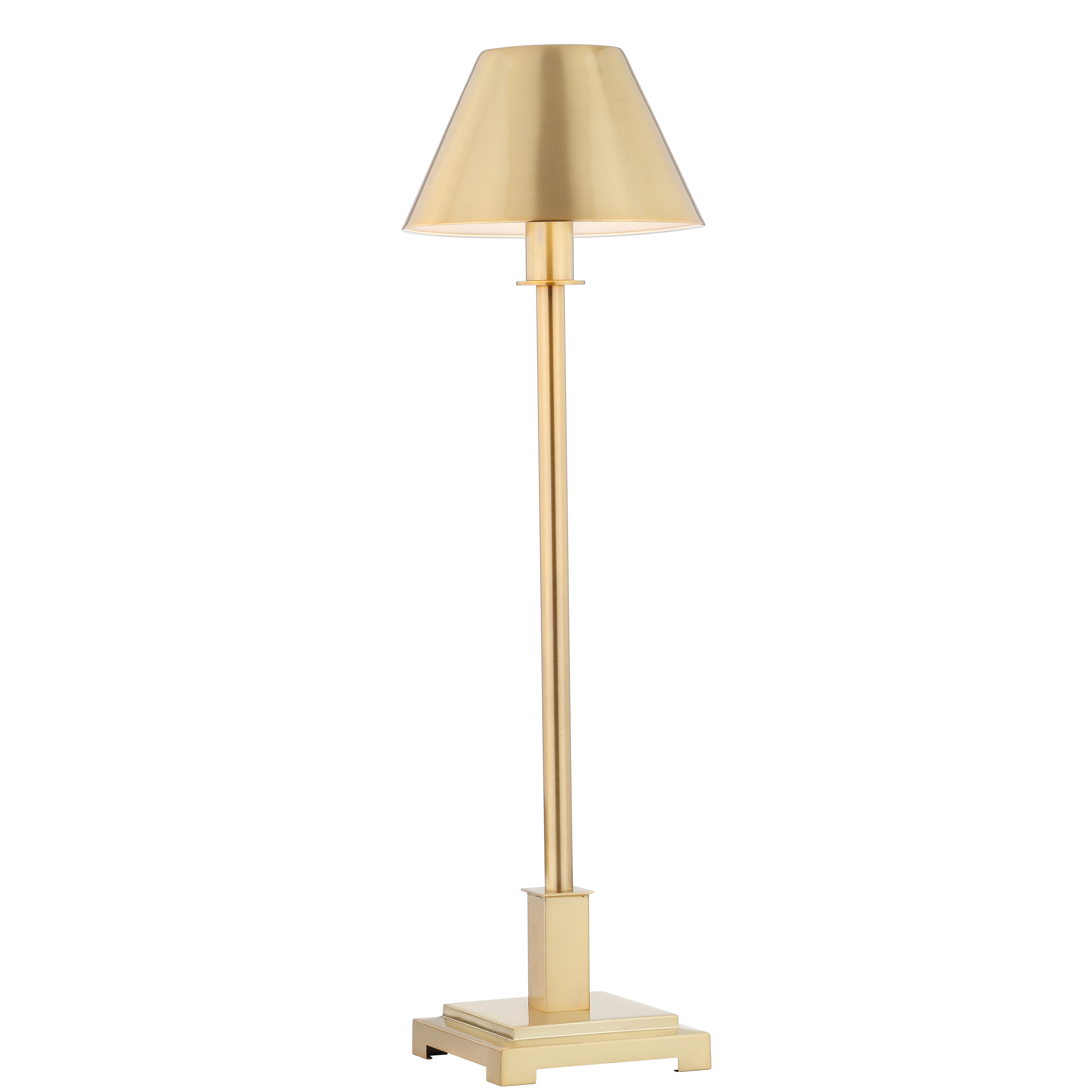 26" Gold Novelty Table Lamp LED With Drum Shade