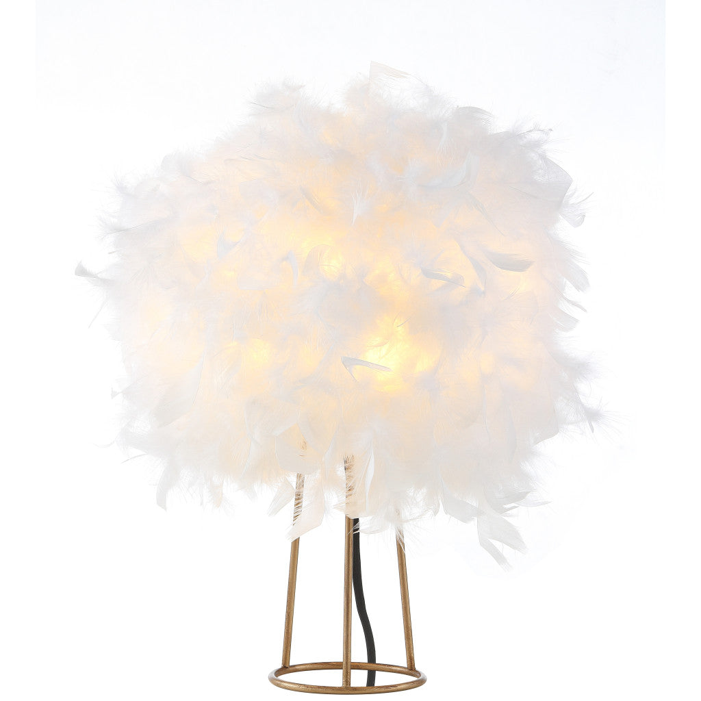16" Gold Novelty Table Lamp LED